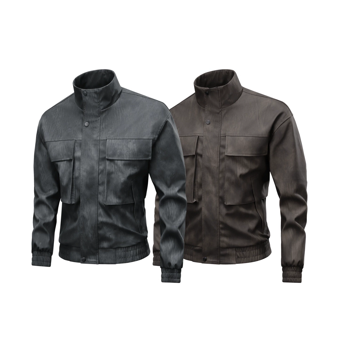 Новая весенне-осенняя модная брендовая куртка для мужчин, стильное пальто с воротником-стойкой, мужская верхняя одежда, модная трансграничная одежда.