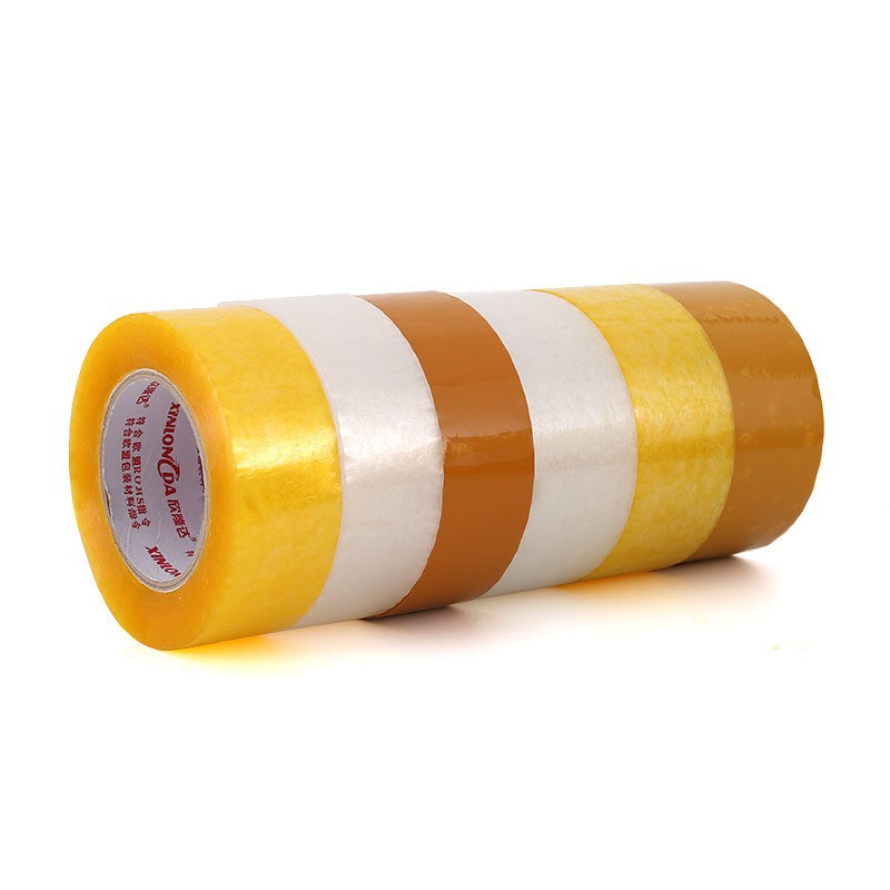 Cinta de sellado transparente 4,5 Ancho 100 m de largo cinta de sellado de alta cinta adhesiva de embalaje expreso cinta de color beige al por mayor