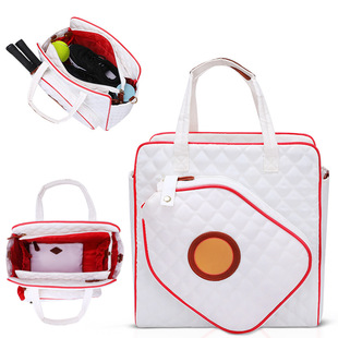 Racket Bag New Solid Color Simple Pickleball Bag Tennis Bag Large Capacity Outdoor Sports Portable Badminton Bag