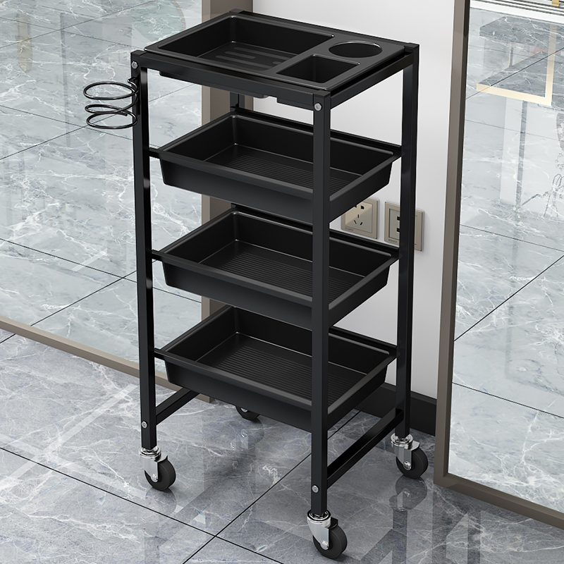 Nuevo cochecito de peluquería, carrito de herramientas, estante multifuncional, carrito de barra de peluquería, barbería, carrito de teñido en caliente al por mayor