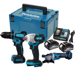 Makita Lithium-ion Drill Impact Driver Socket Screwdriver Machine Angle Grinder Hammer Brushless Tool 4-Piece Set