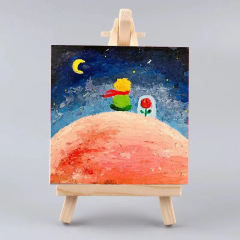 Small Planet Texture Painting DIY Kit Quartz Sand Acrylic Painting Hand-painted Coloring Creative Gift