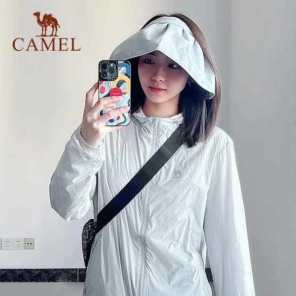 Camel Brand Uv Protection Quick-Dry Sun Protection Clothing for Women, New Spring and Summer Breathable Skin Jacket for Outdoor Sports, Sun Protection Jacket for Men