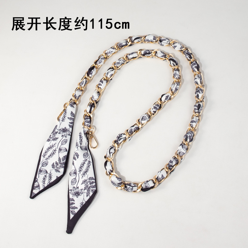 新款伊芙琳手提链热销丝巾编织包肩带装饰链替换链条包带包包带子|undefined