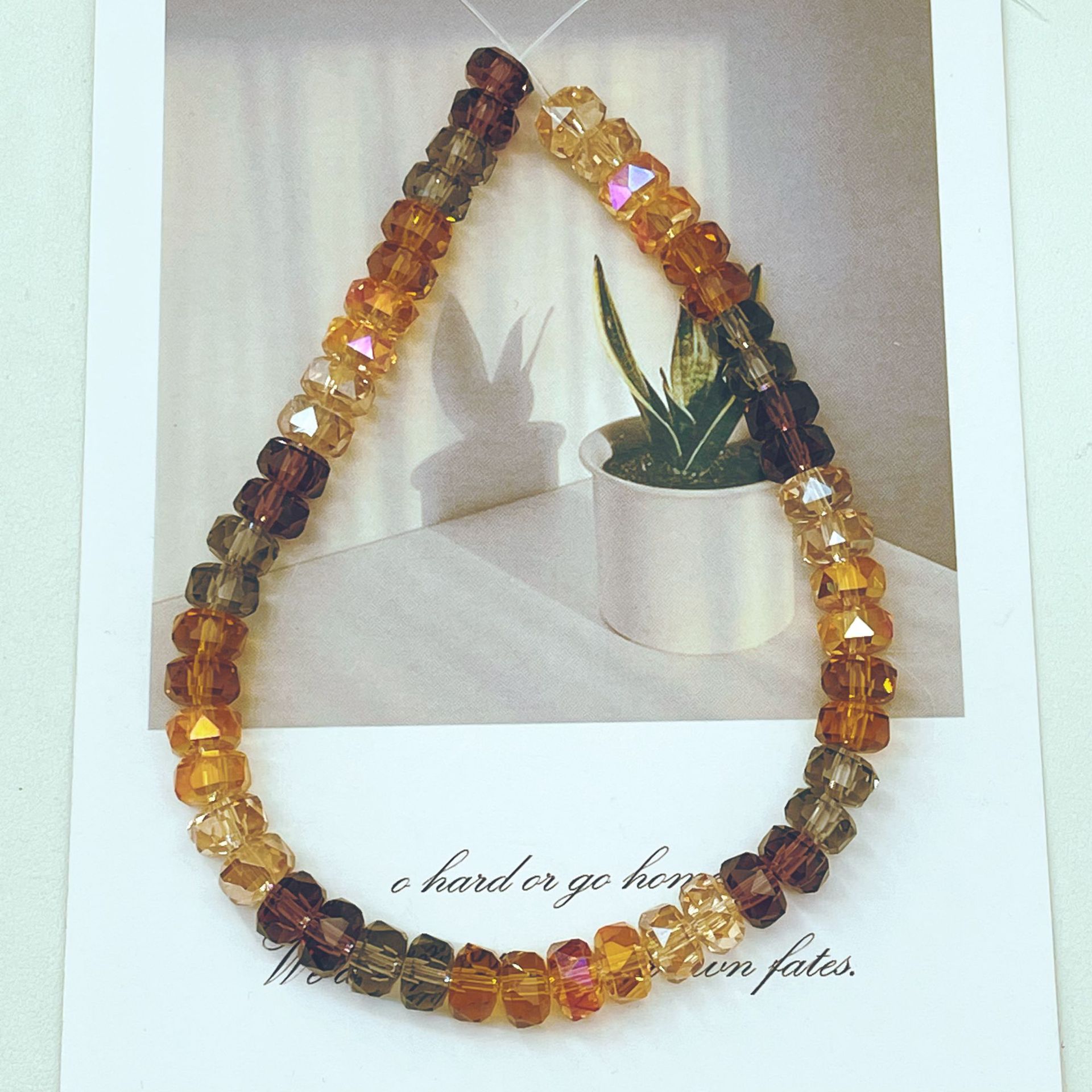 8mm Rainbow Wheel Jingjing Diy Jewelry Este embrión Vidrio Cristal Jewelry Pulsera Collar Moda Jewelry Accesorios dispersos