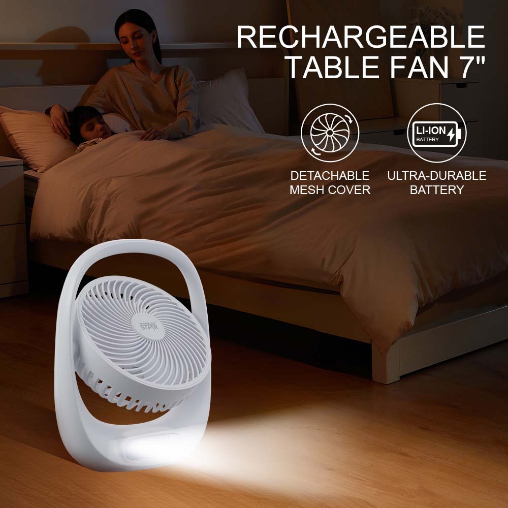 La marca Winning star es exclusivamente para comercio exterior, pequeño ventilador eléctrico con interfaz USB TYPE-C portátil de 7 pulgadas