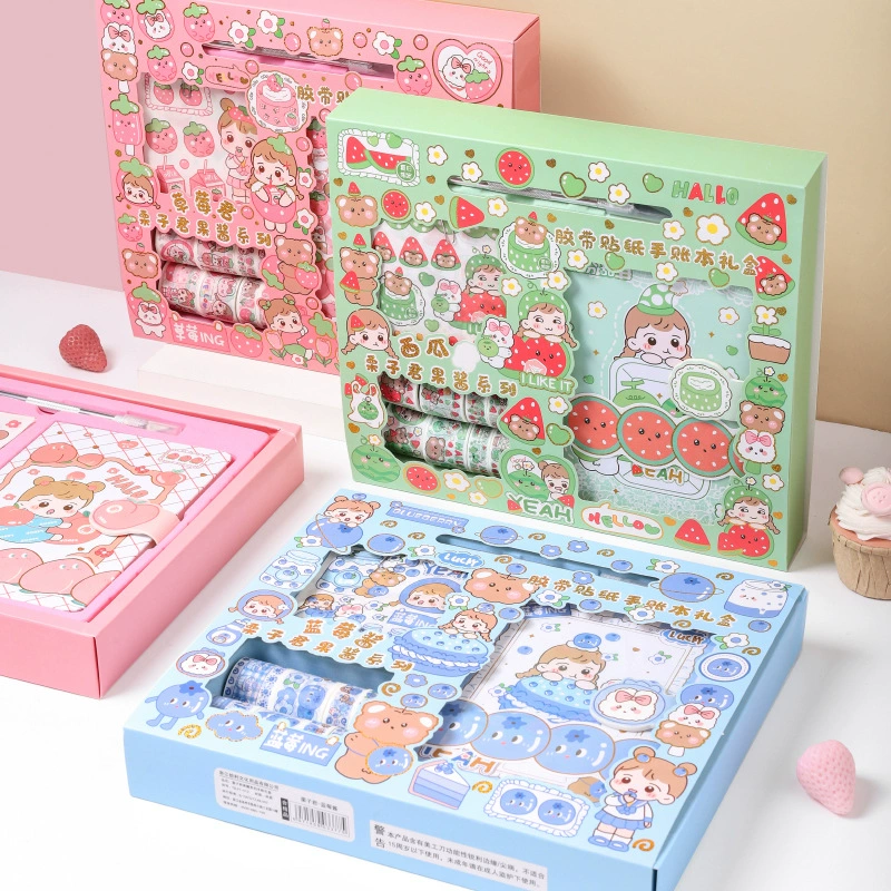 Каштан Джем ручной счет Подарочная коробка творческий ручной счет наклейка лента DIY Материал милая девушка ноутбук костюм