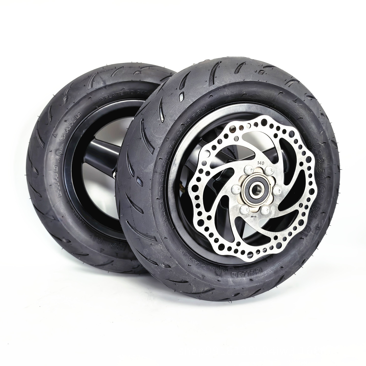 Chaoyang Tires 10inch Electric Scooter Replacement Inflatable Tire Wheel Assembly 10x2.50 Inner and Outer Tire Complete Wheel