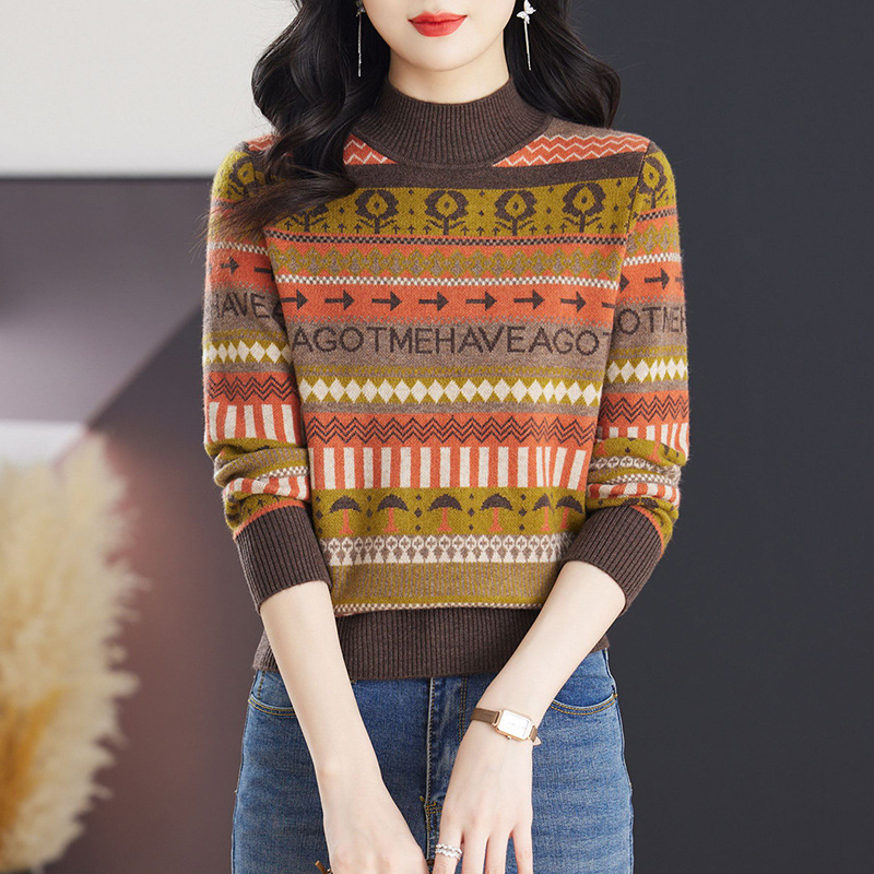 Winter knitted sweater