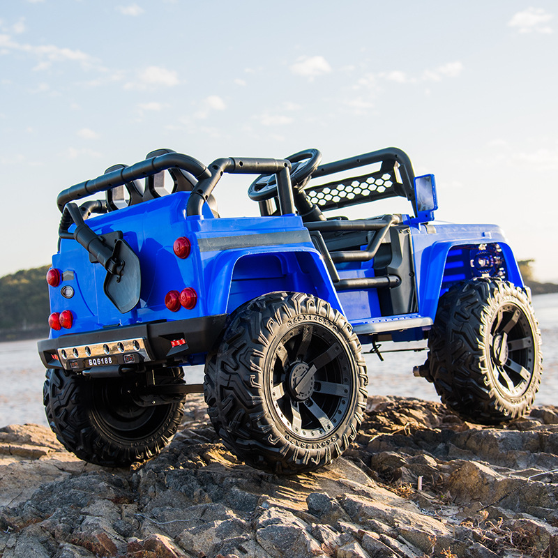 Nuevo coche eléctrico para niños portátil de control remoto para niños vehículo todoterreno coche de juguete para bebés cochecito eléctrico de cuatro ruedas