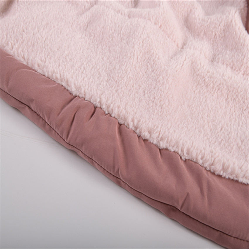 New Korean Style Girls' Mid Length Parka Coat With Drawstring Waist And Thick Cotton Coat_voghion.com