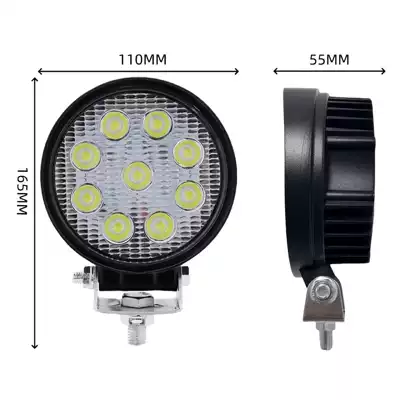 Cross-Border Car Led Spotlight 9 İşçi projektorları - 55mm-thick-12-80v