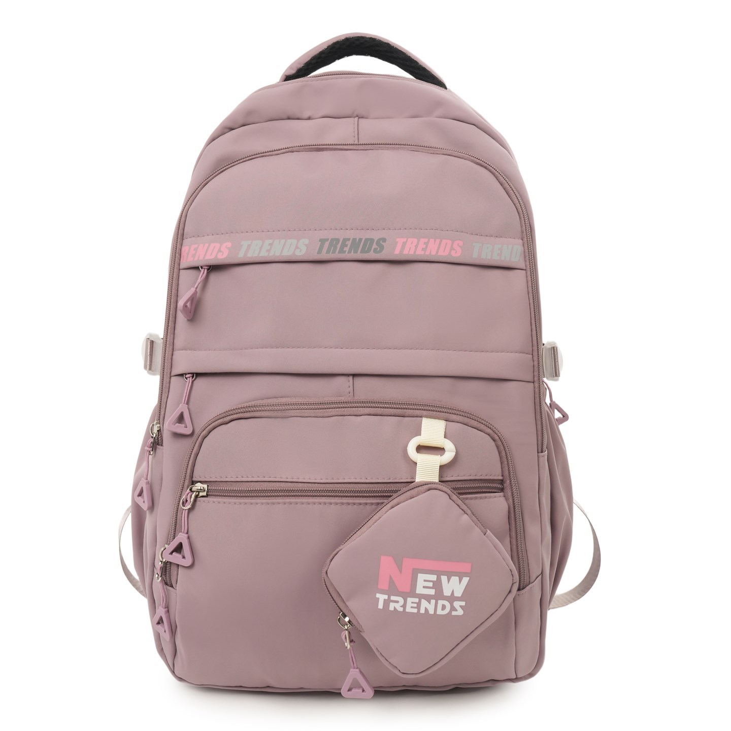 Mochila de ocio simple para estudiantes de secundaria de niñas, mochila de gran capacidad para estudiantes de secundaria, nuevo tipo de mochila de niñas del campus.