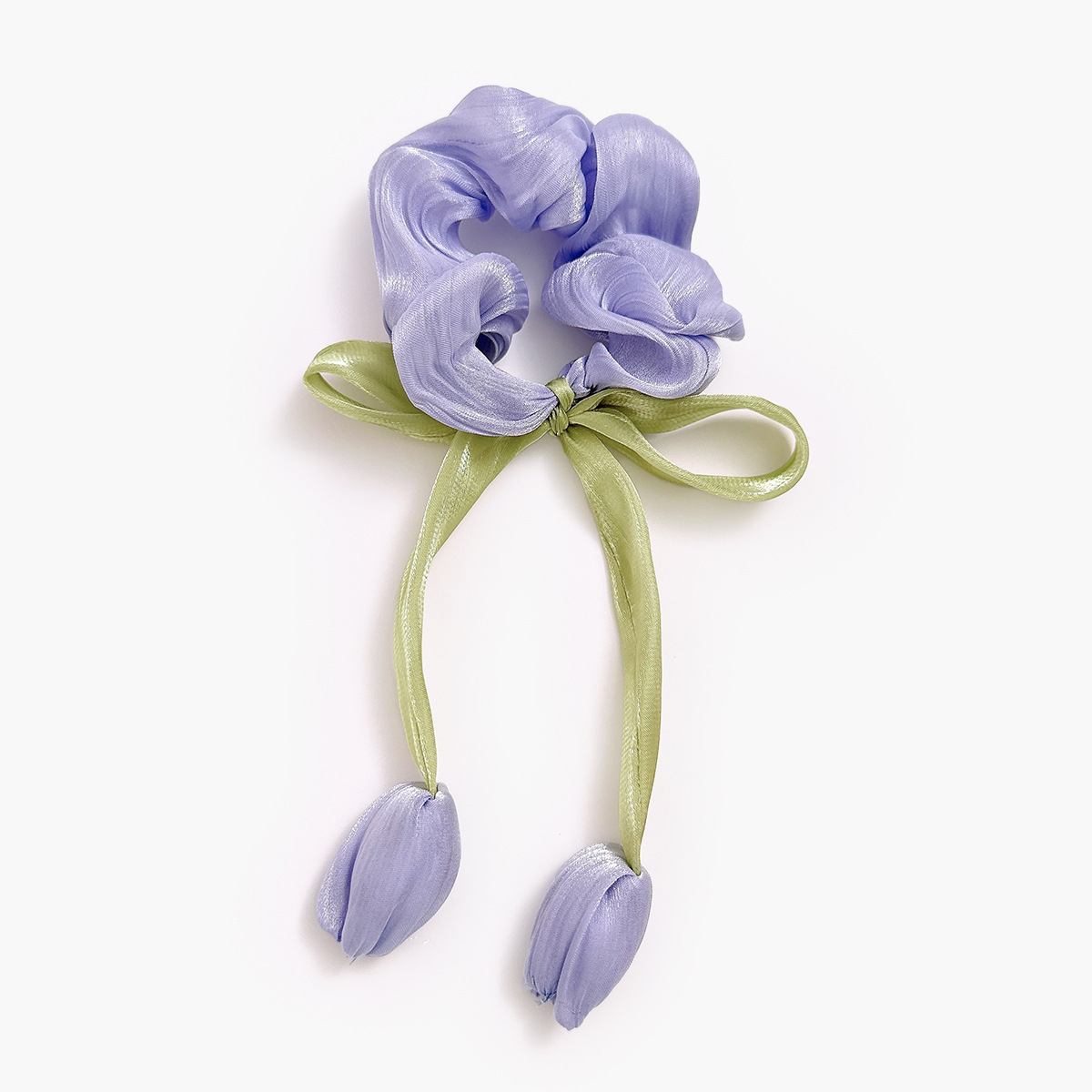 20g Weight Hair Tie Hair Accessories Type 1 Piece, 1 Set Quantity Holiday, Street Occasion Cloth Material tulips Pattern All Seasons Season Women's Gender Cute, Pastoral Style Cute Pastoral Women's Tulips Cloth Hair Tie 13