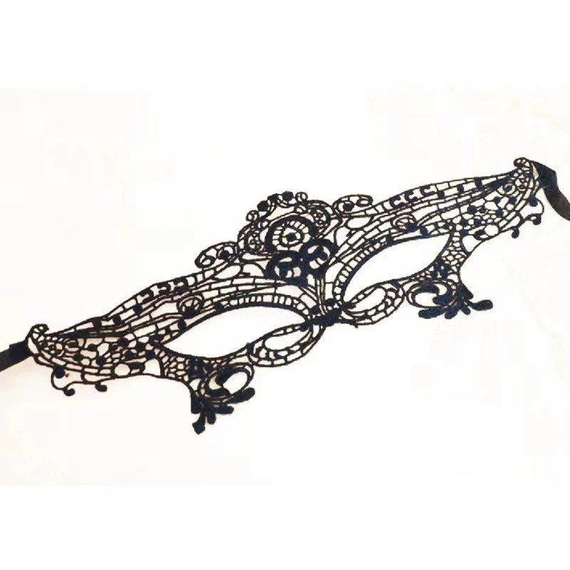 Черная маска с цветком, маскарадное платье, реквизит для вечеринки, ежегодное собрание, полумаска для лица, маска для глаз, ночная маска для макияжа