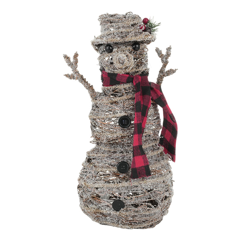 Navidad de hierro forjado muñeco de nieve árbol de Navidad alce regalos de polvo pegajoso cuerda de cáñamo brillante Navidad creativa decoración de ventanas de escritorio