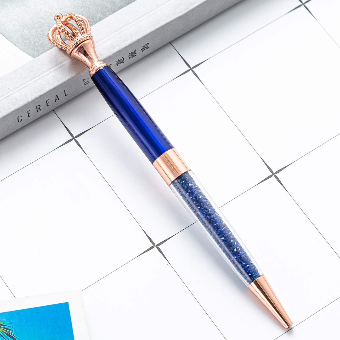 Pluma DE LA CORONA transfronteriza nueva impresión de la fábrica estudiante creativo regalo de moda pluma en stock bolígrafo corona de metal