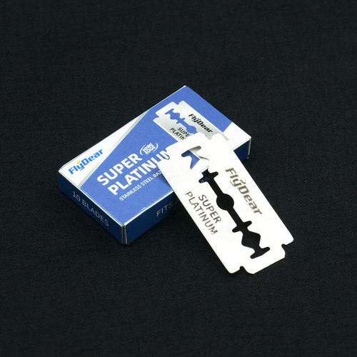 Old-fashioned manual shaving shaving razor men's haircut shaving head eyebrow trimming double-sided blades 100 pieces