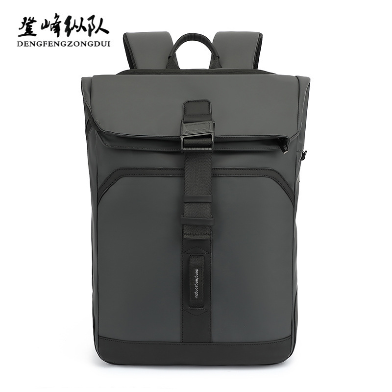Cross-Border Hot-Selling Fashionable Roll-Top Expansion Backpack Multi-Functional Waterproof Computer Bag Advanced Men's Business Commuter Backpack