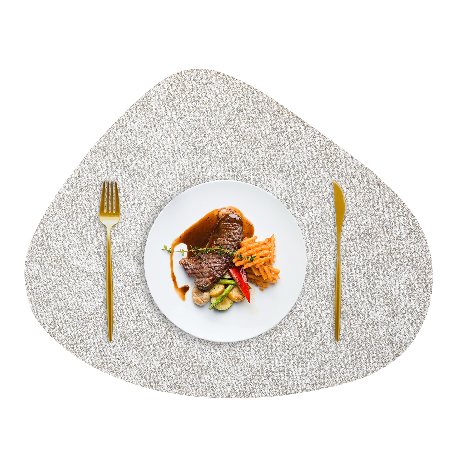 Manteles Individuales japoneses transfronterizos de tela en forma de gota, tapetes para platos impermeables y a prueba de aceite, tapetes aislantes para mesa, alfombrillas aislantes de pu para el hogar