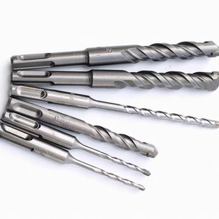 Round Handle Two-Pit Two-Groove Electric Hammer Drill Impact Concrete Stone Cement Brick Wall Drilling Bit 5-25