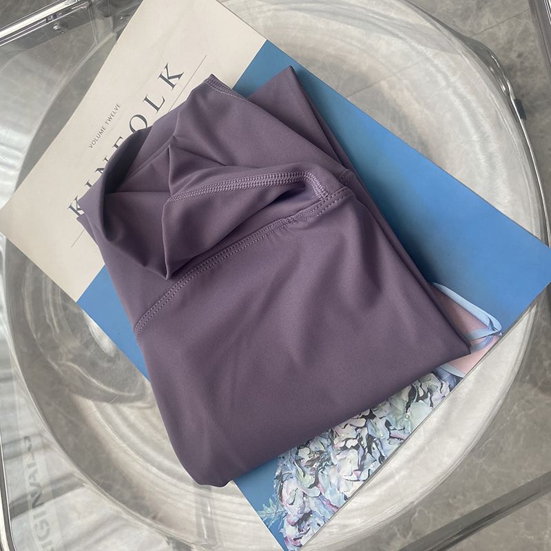 Lulu pantalones nude de color crema cintura alta Levantamiento de cadera sin vergüenza línea pantalones de yoga pantalones cortos de secado rápido