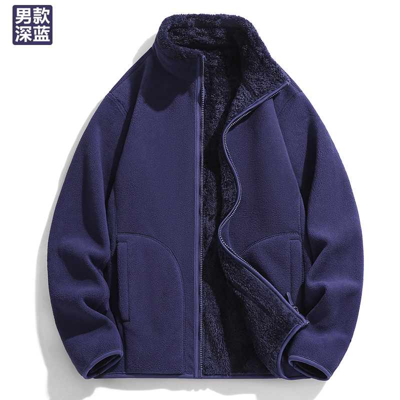 Cordero de cordero chaqueta de terciopelo de doble cara chaqueta de terciopelo de hombre y mujer chaqueta de moda de otoño y invierno de 2025 terciopelo de grano de oscilación hombre ocio