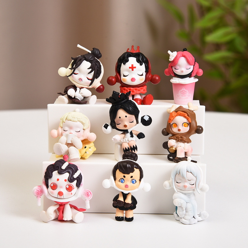 バブルマート sp シリーズかわいい赤ちゃんフィギュア装飾品 diy 携帯電話チェーンペンダントトレンディなブラインドボックスおもちゃ|undefined