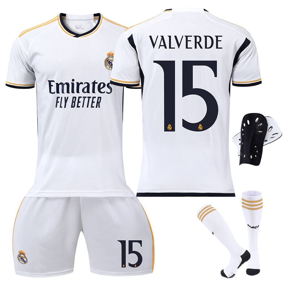 2324 Camiseta de fútbol del Real Madrid No. 7 Vinicius 5 Camiseta Belingham Mbappé 10 Modric Cross-border