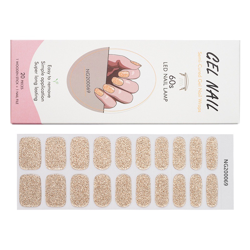 Spot Gel Lamp nail paste 20 Nail Polish glue phototherapy nail paste full paste gel half baked nail paste wholesale