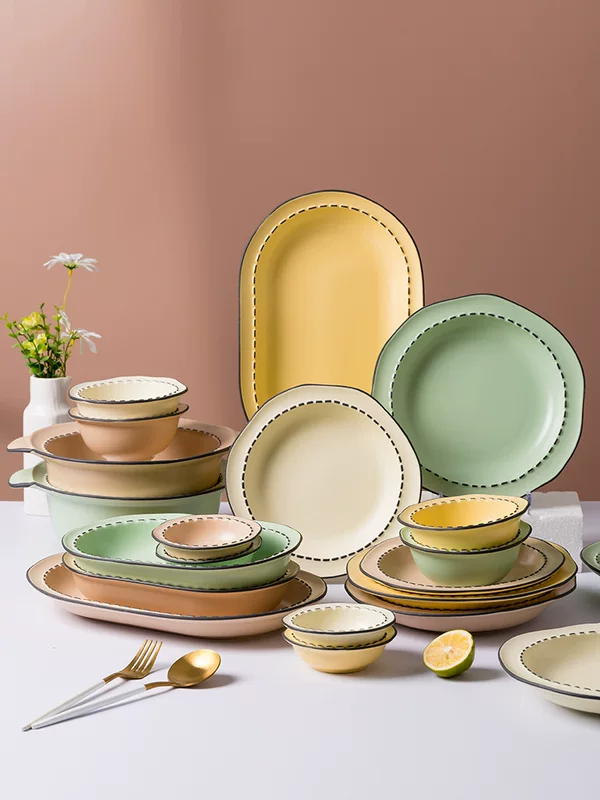 Japanese ceramic tableware for home use, high quality set, internet celebrity