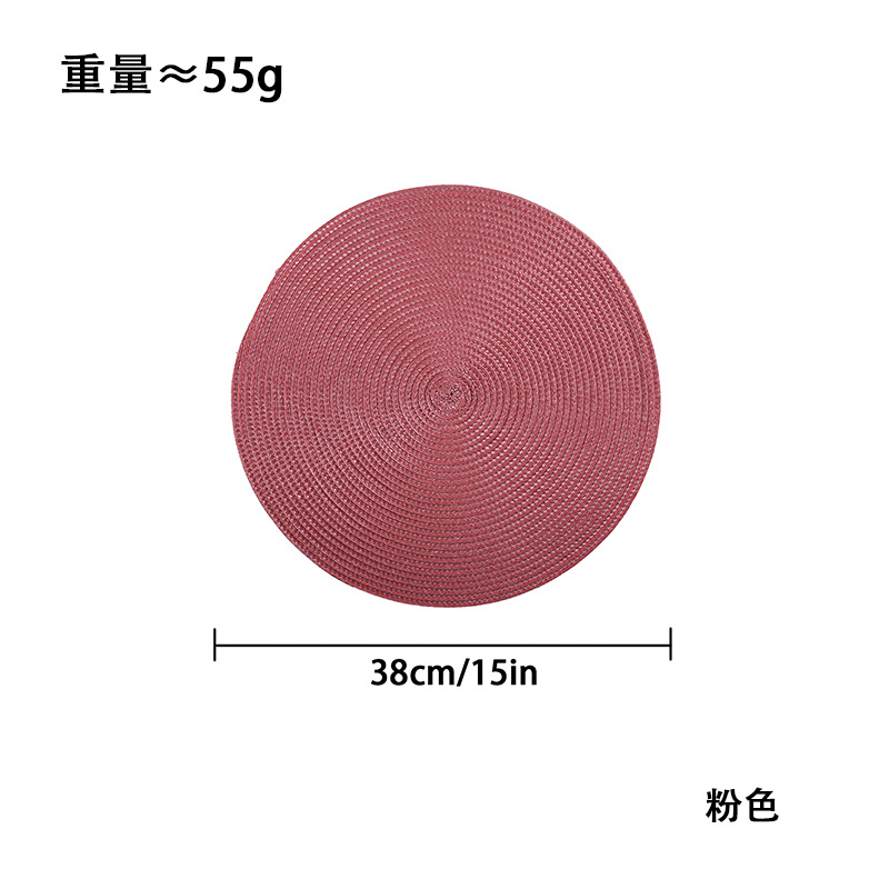 Exclusividad transfronteriza para lujo ligero, aislamiento térmico de color sólido, manteles individuales de costura, almohadillas aislantes, a prueba de aceite, esteras japonesas, impermeables y resistentes al calor