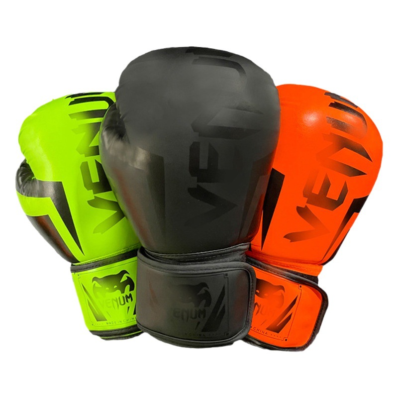 Pu guantes de boxeo conjunto completo niños adultos Sanda lucha boxeo equipo protector taekwondo suministros guantes de boxeo al por mayor
