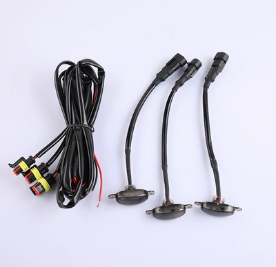 grille modified LED decorative light | Other lights - black-shell-yellow-light-one-drag-three