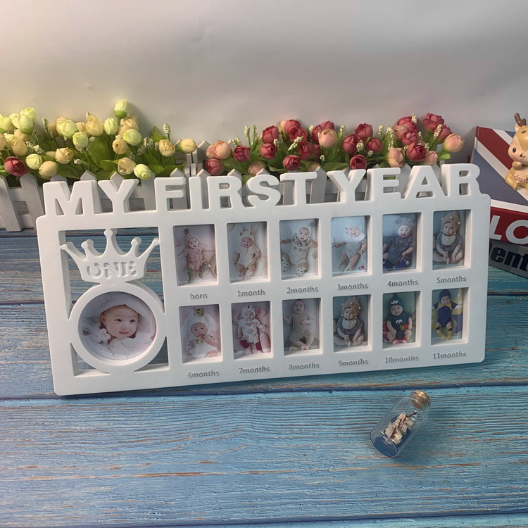 New Baby 12-Month Growth Record Combination Photo Frame Pp Plastic Material Amazon Export Export Photo Frame New Baby 12-Month Growth Record Combination Photo Frame Pp Plastic Material Amazon Export Export Photo Frame