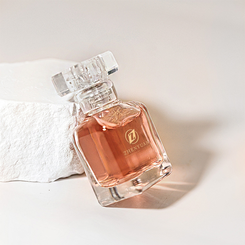 源头工厂50ml简约方形香水瓶 圆角透明厚底玻璃香水空香水瓶