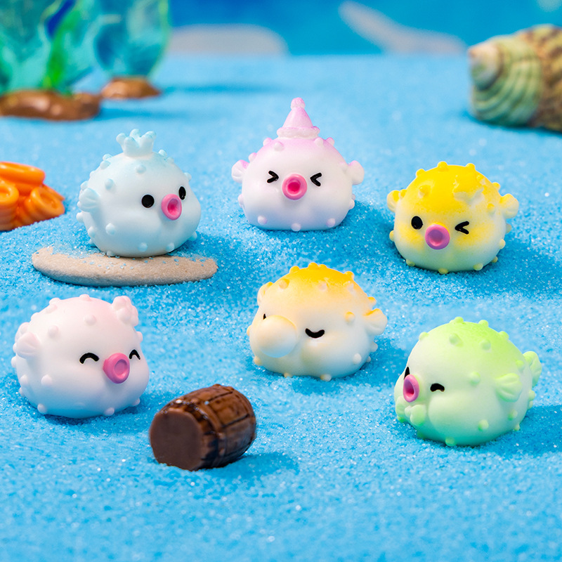 Micro Landscape Ornaments Cute Dolphin Underwater Landscaping Resin DIY Craft Decoration Small Ornaments Doll House Accessories
