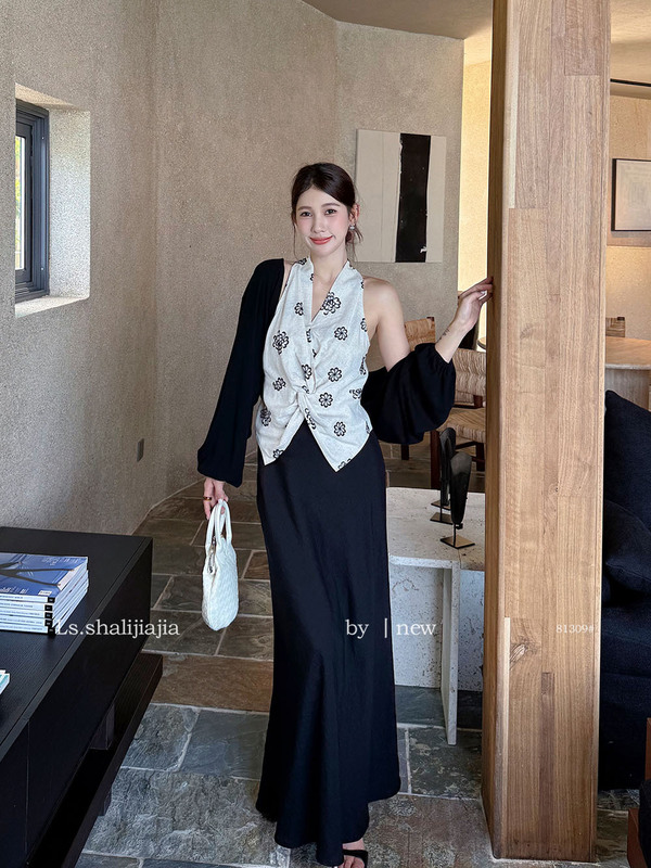 LS述致 气质优雅包臀鱼尾半身裙2025早秋新款显瘦长裙女装 81309#|undefined