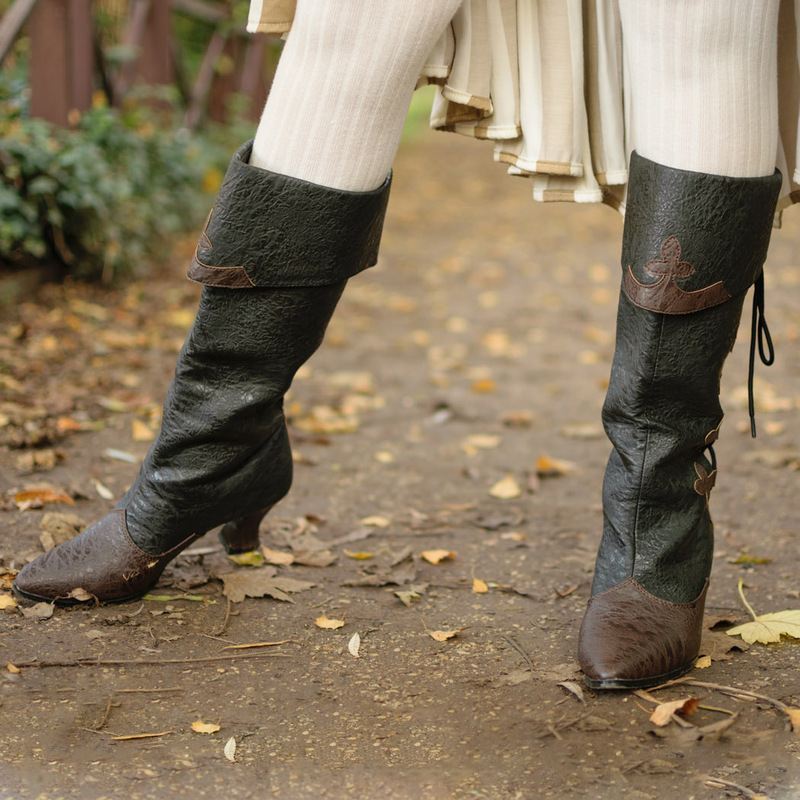 2024 Amazon Independent Station Cross-border Foreign Trade New European and American Medieval Retro Women's Pointed High-heeled Boots