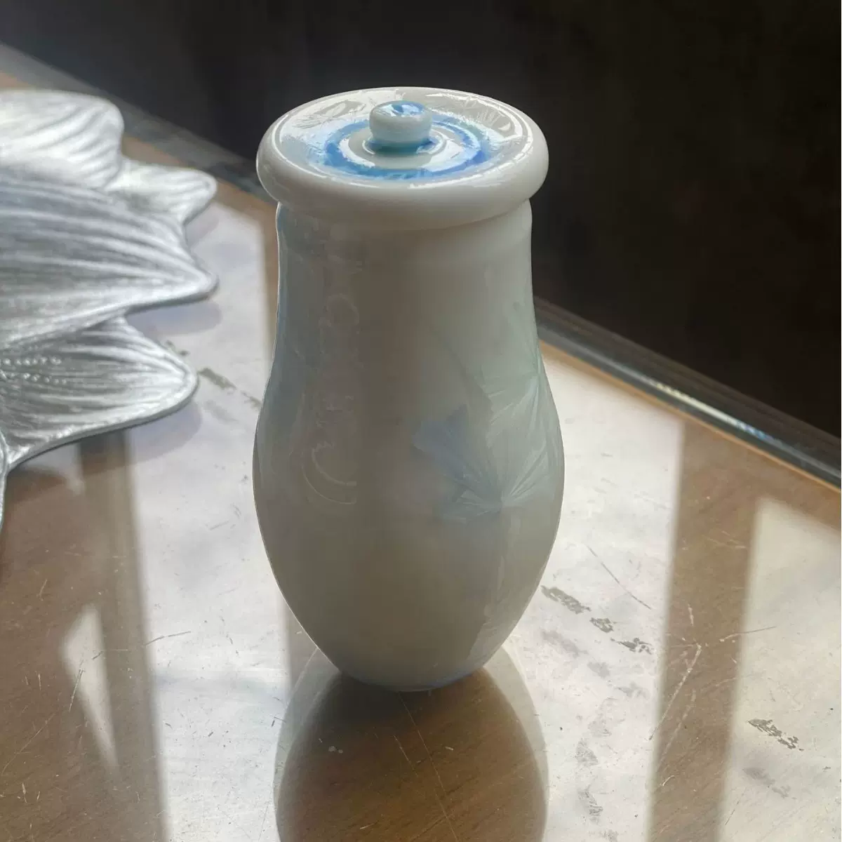 结晶釉陶瓷迷你小茶叶罐功夫茶具储茶罐小号窑变储物罐子茶具礼品