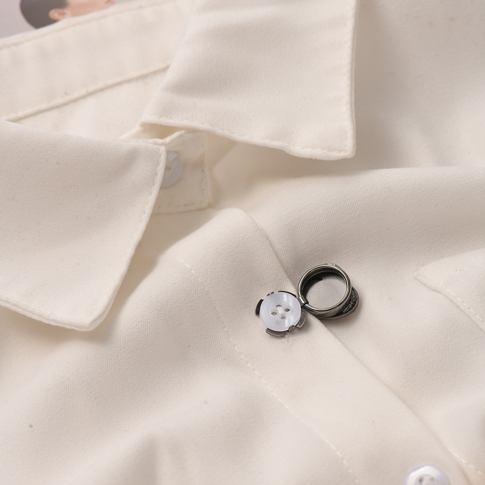 Heart Shape Pattern 1 Piece Elegant Korean Style Heart Shape Alloy Inlaid Pearls Artificial Pearls Women's Cufflinks