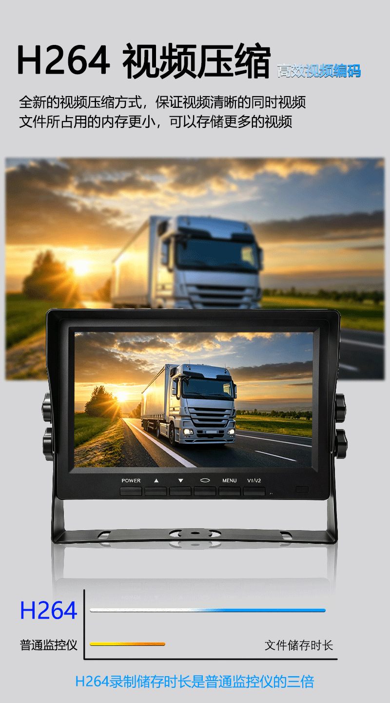 Truck Dashcam 360° Panoramic Sentry Mode AHD High-Definition Night Vision Dual/Quad Channel 24V Cross-Border Wholesale