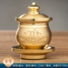 1 small bronze Buddha lotus water cup