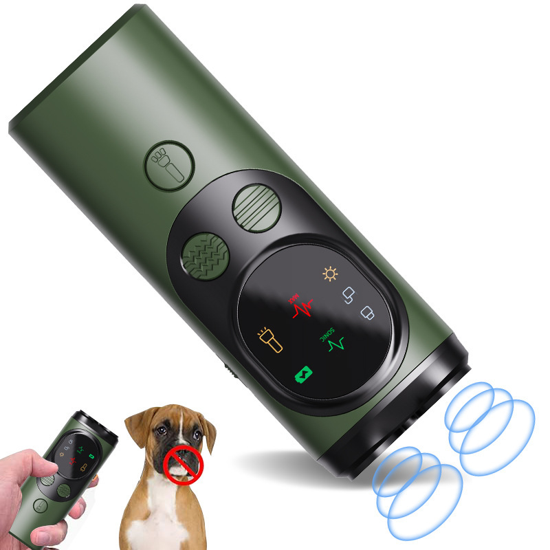 クロスボーダー新しい超音波犬よけスクリーン付き無駄吠え防止装置犬の無駄吠えを防ぐLEDライト無駄吠え防止装置犬の訓練装置|undefined
