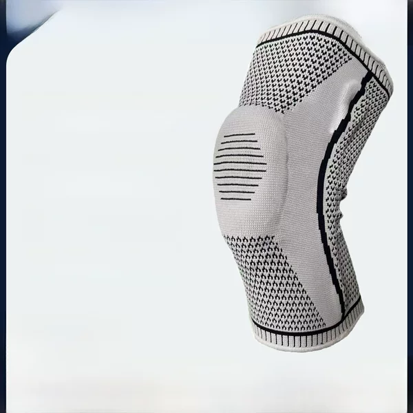 Nylon Outdoor Sports Silicone Knee Pads Summer Knee Basketball Men's Knee Professional Fitness Running Knitted Knee Pads