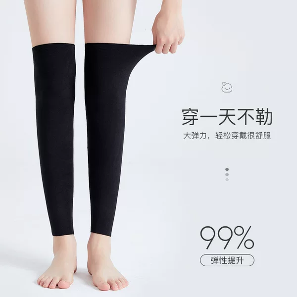 Thermal leggings with straps for men and women, warm knee and leg protectors, long over-the-knee socks for cold legs in spring