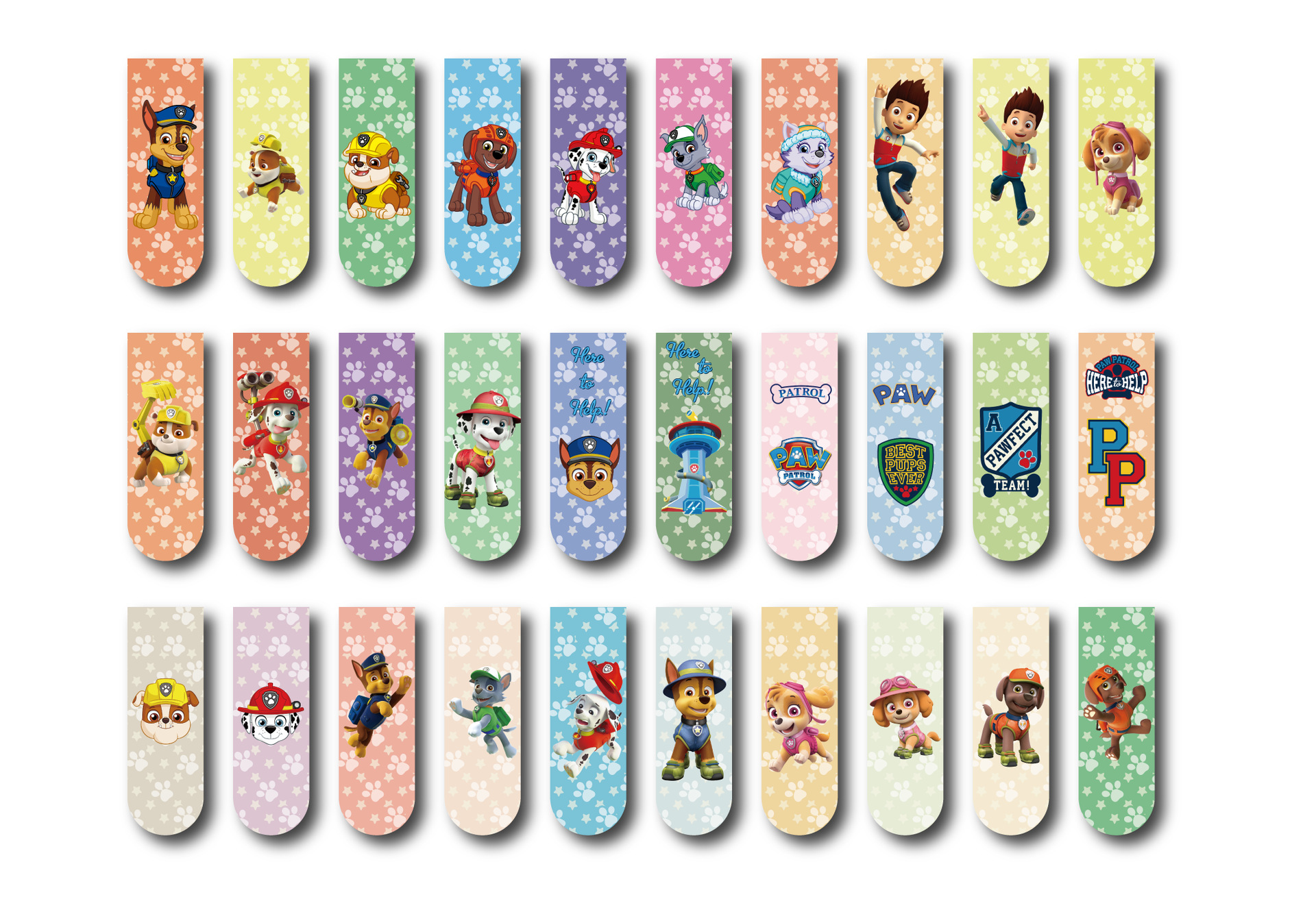 汪汪队 磁性书签设计，2024-2-23_画板 1