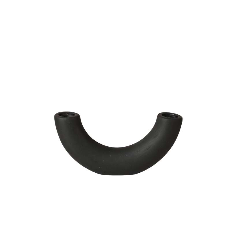 Adornos de candelabros de cerámica ins transfronterizos Wabilifeng candelabros en blanco y negro Sala de estar para el hogar Dormitorio Mesa de comedor Decoración suave