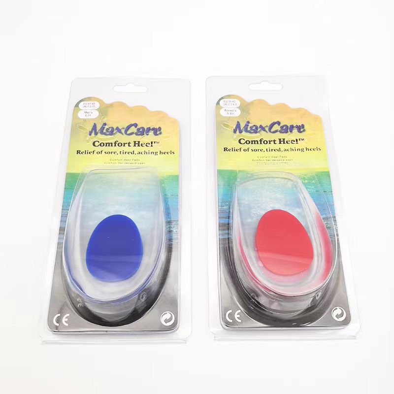 La almohadilla del talón cómoda inferior suave de la PU alivia el dolor y aumenta el cojín del talón hombres y mujeres absorción de choque almohadilla del talón cómoda de silicona
