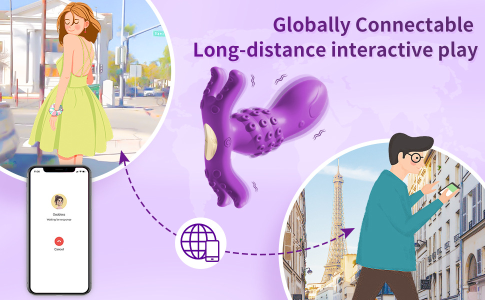 Huan Ai Octopus Wear Wireless Remote Control Vibration Female Masturbator Sex Toy Female Wear_voghion.com